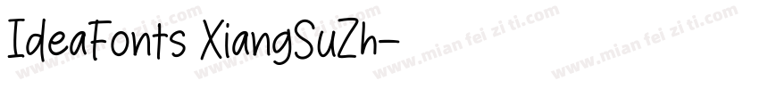 IdeaFonts XiangSuZh字体转换